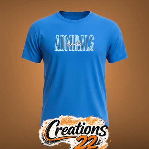 Admirals: Open Bubble Letters