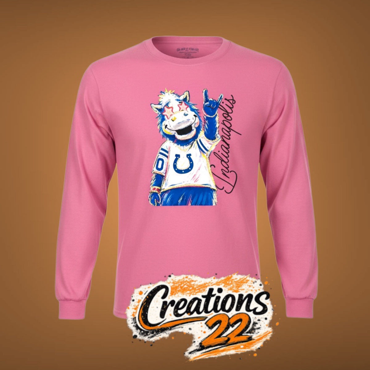 Large Colts. Indianapolis script